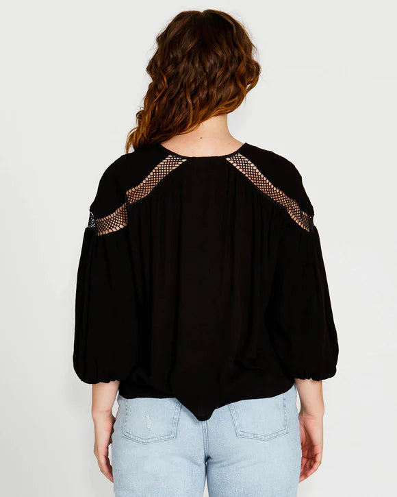 SASS RAVA BOHO 3/4 SLEEVE TOP - was $89.99.... sale now...