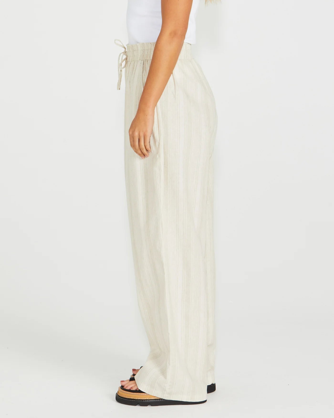 SASS ODELL PANT - NATURAL STRIPE