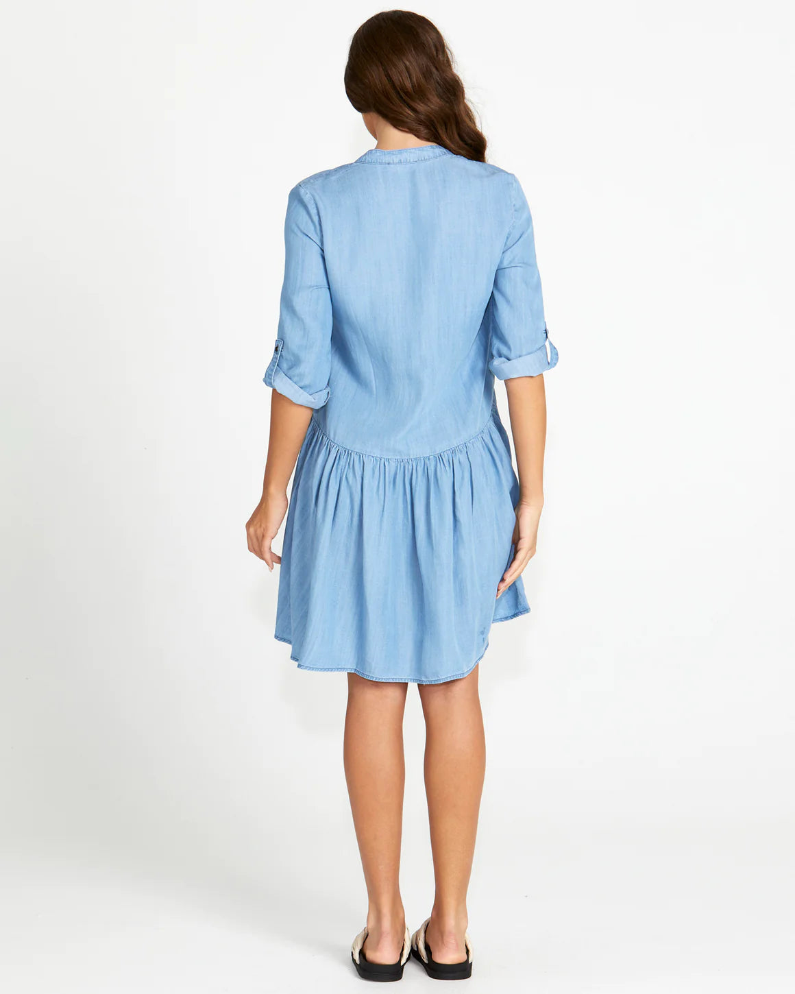 SASS WILLOW SHIRT DRESS - BLUE WASH was $99.99...now