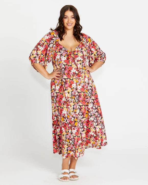 SASS ARABELLA MAXI DRESS - FLOWER PRINT - SALE-- WAS 99.99....