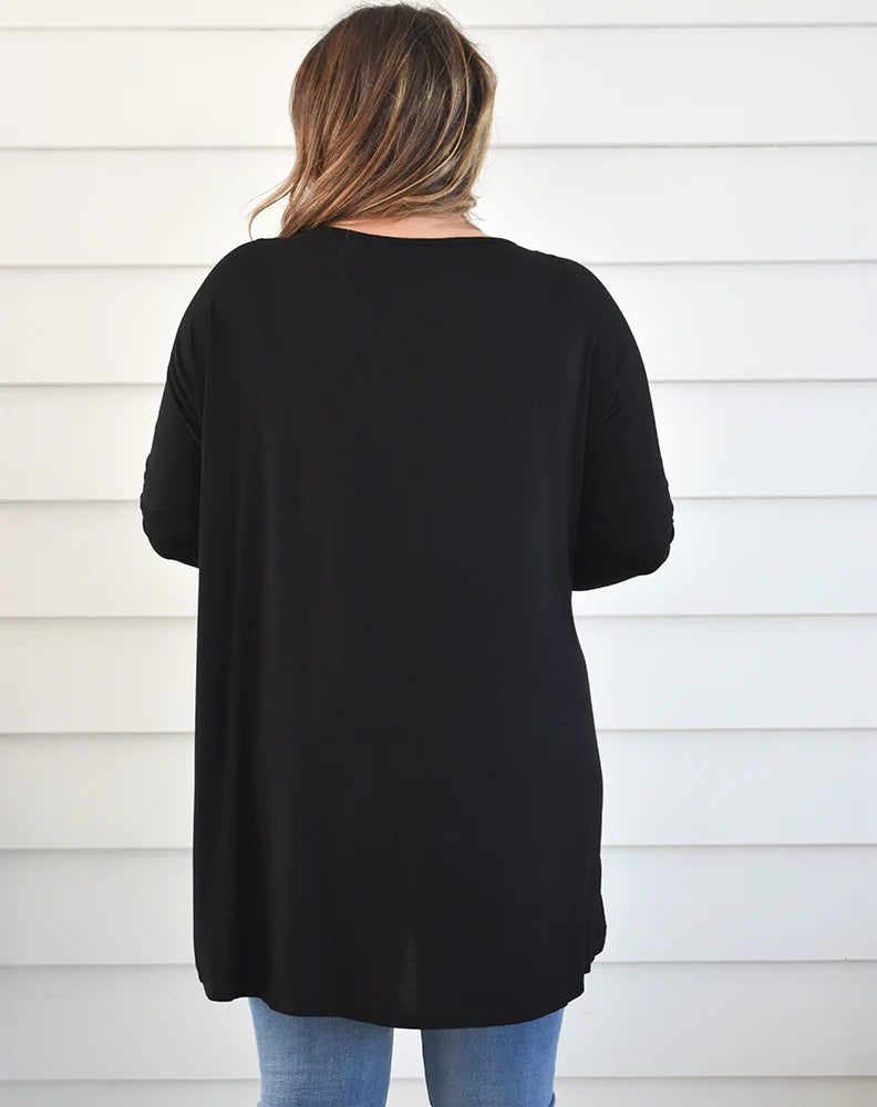 SLOUCH TEE - BLACK