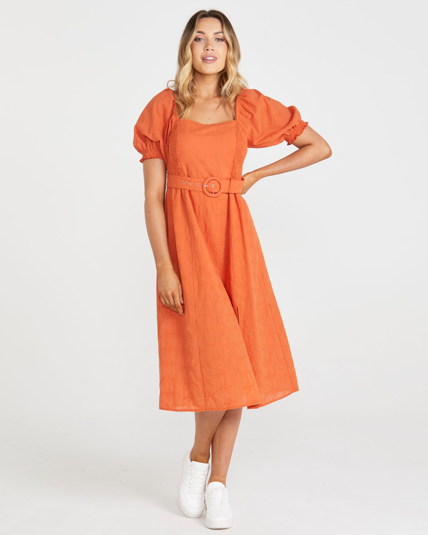 SASS ASHER BELTED DRESS - BURNT ORANGE- was $109.99 ... now...