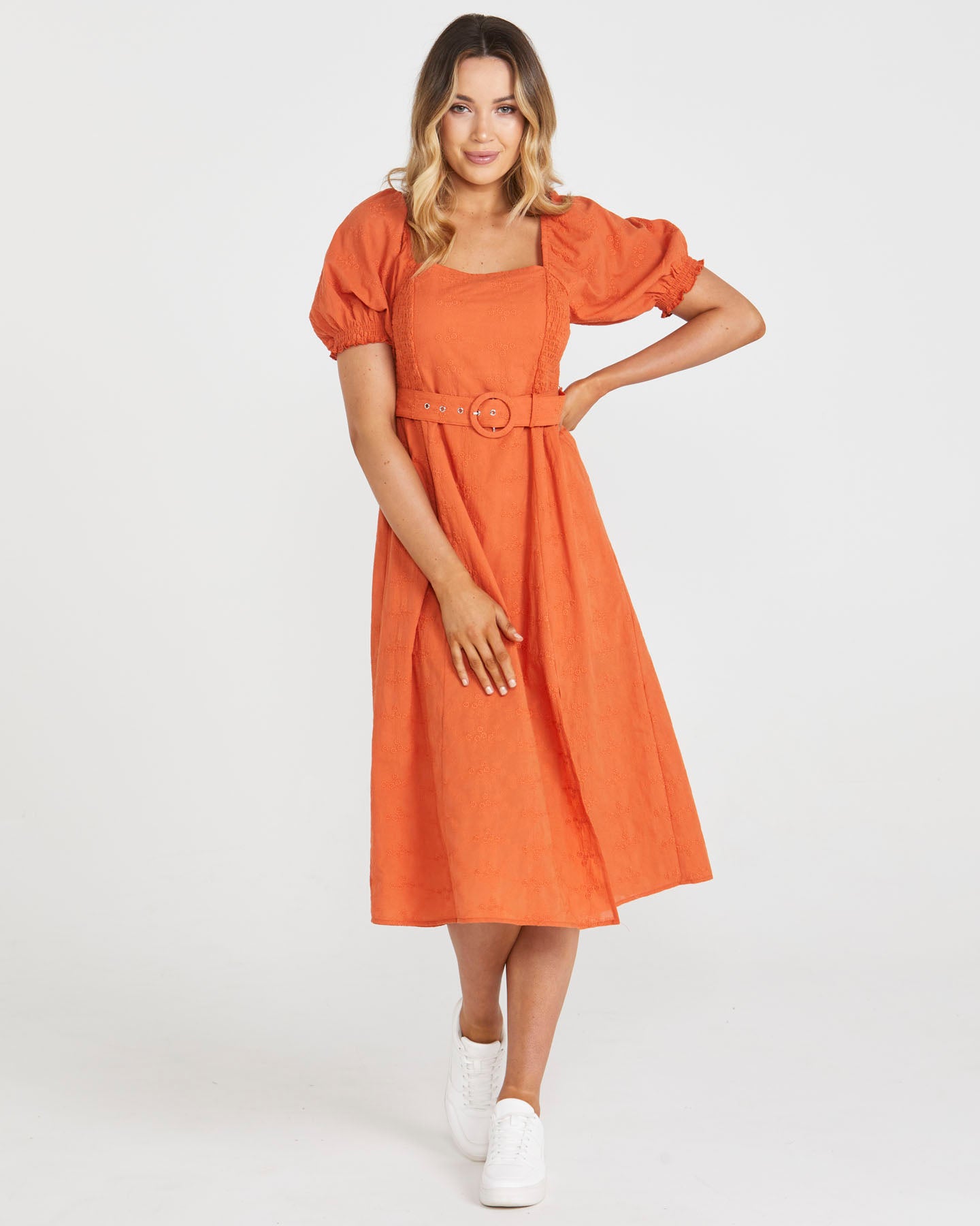 SASS ASHER BELTED DRESS - BURNT ORANGE- was $109.99 ... now...