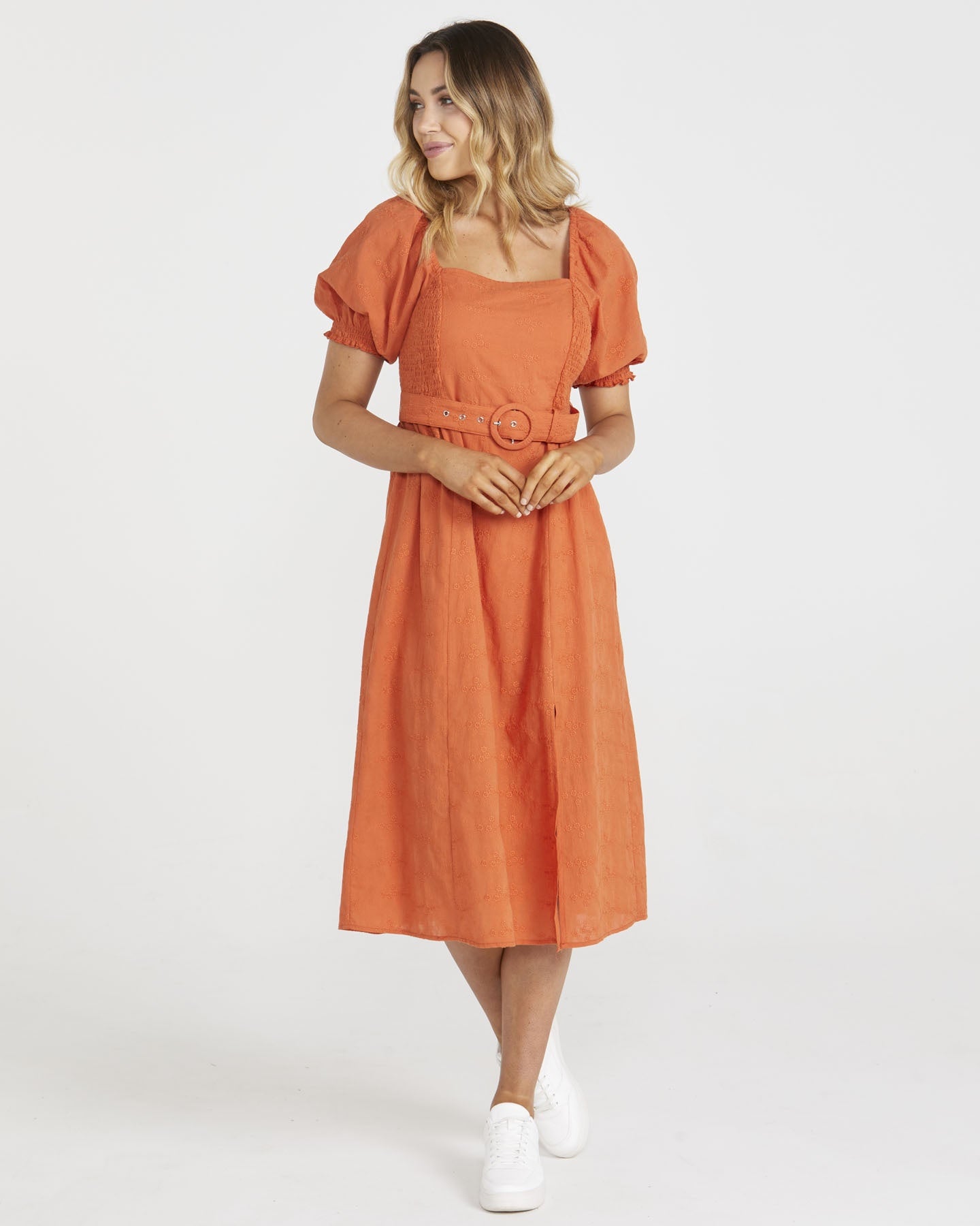 SASS ASHER BELTED DRESS - BURNT ORANGE- was $109.99 ... now...