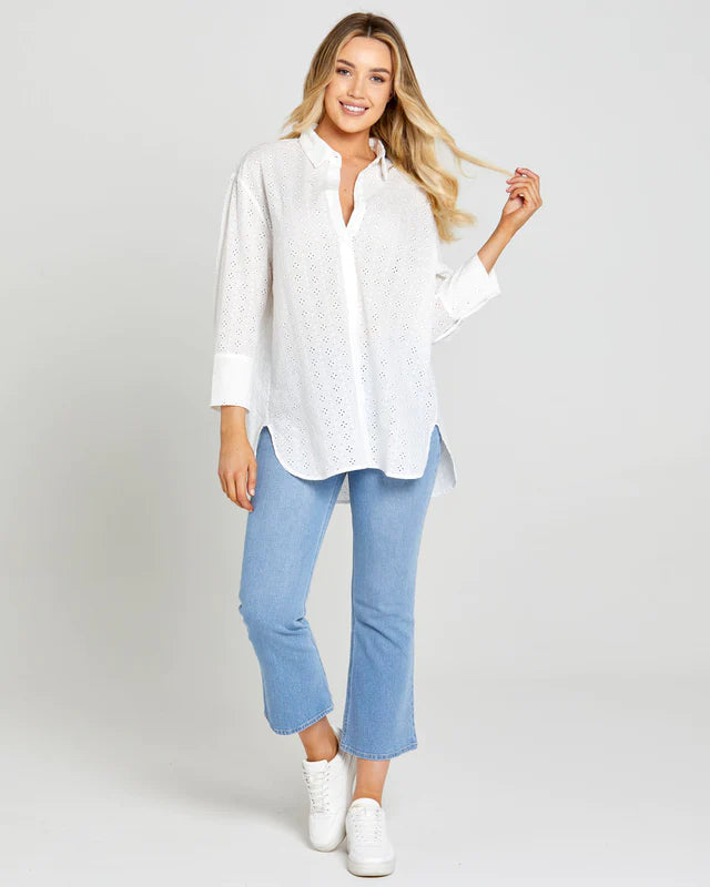 SASS SOFIA OVERSIZED EMBROIDERED SHIRT - was $89.99....now....