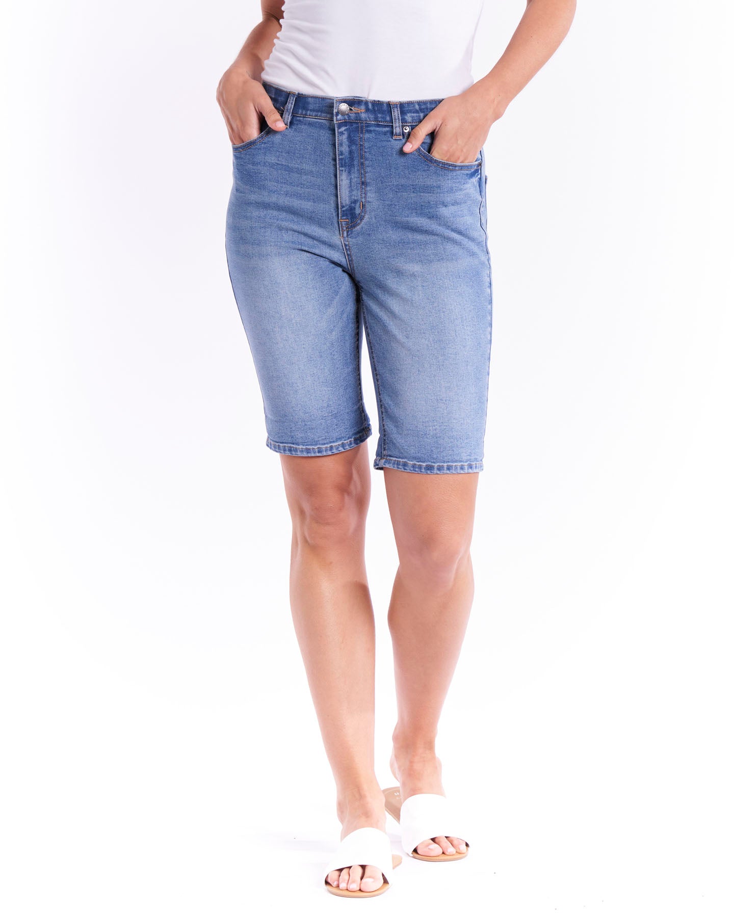 BETTY BASICS BONNIE BERMUDA - DENIM