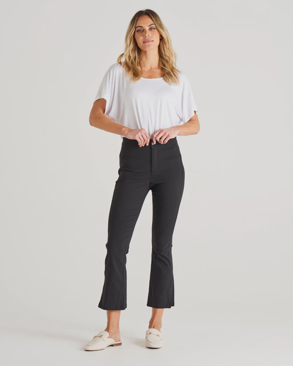 BETTY BASICS EDWINA BENGALINE SPLIT LEG PANTS