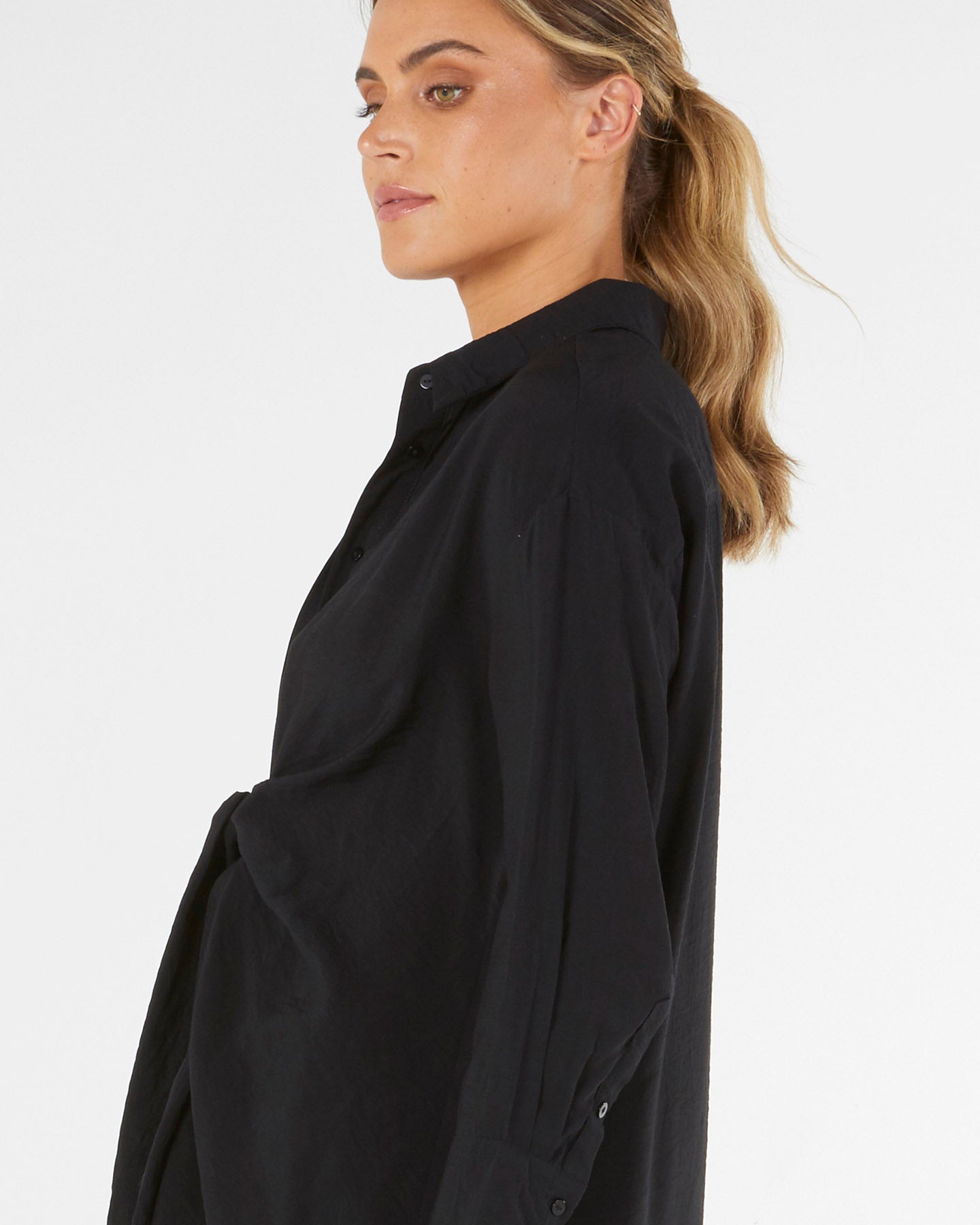 BETTY BASICS KNOT SHIRT was $94.99 .... now $ 50.00