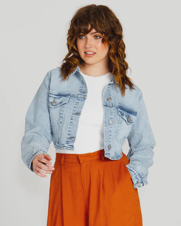 SASS RHEA CROPPED DENIM JACKET