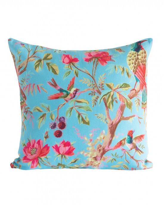 VELVET BIRD OF PARADISE CUSHION