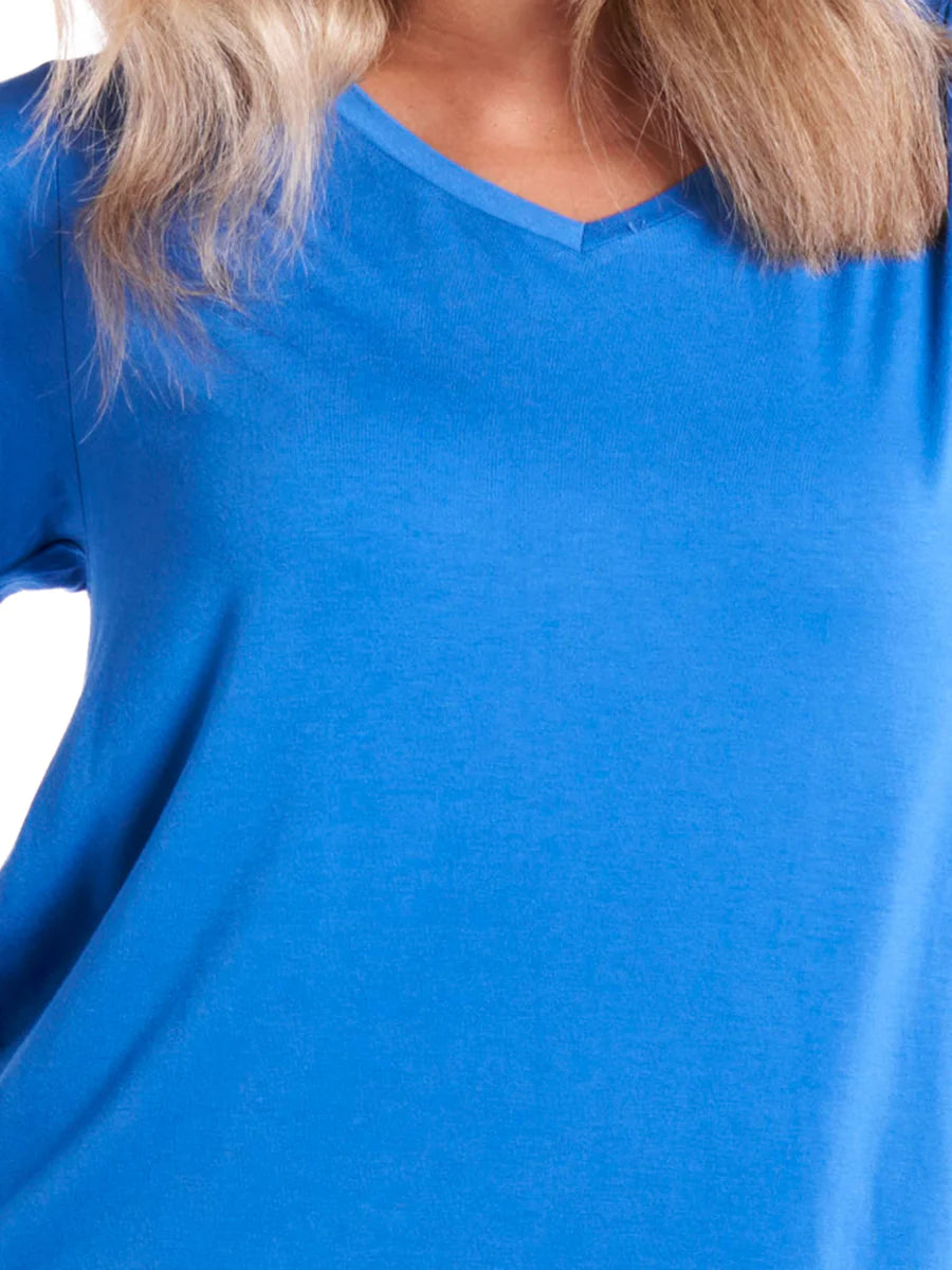 BETTY BASICS MATILDA TEE - SAPPHIRE - WAS $44.99...NOW