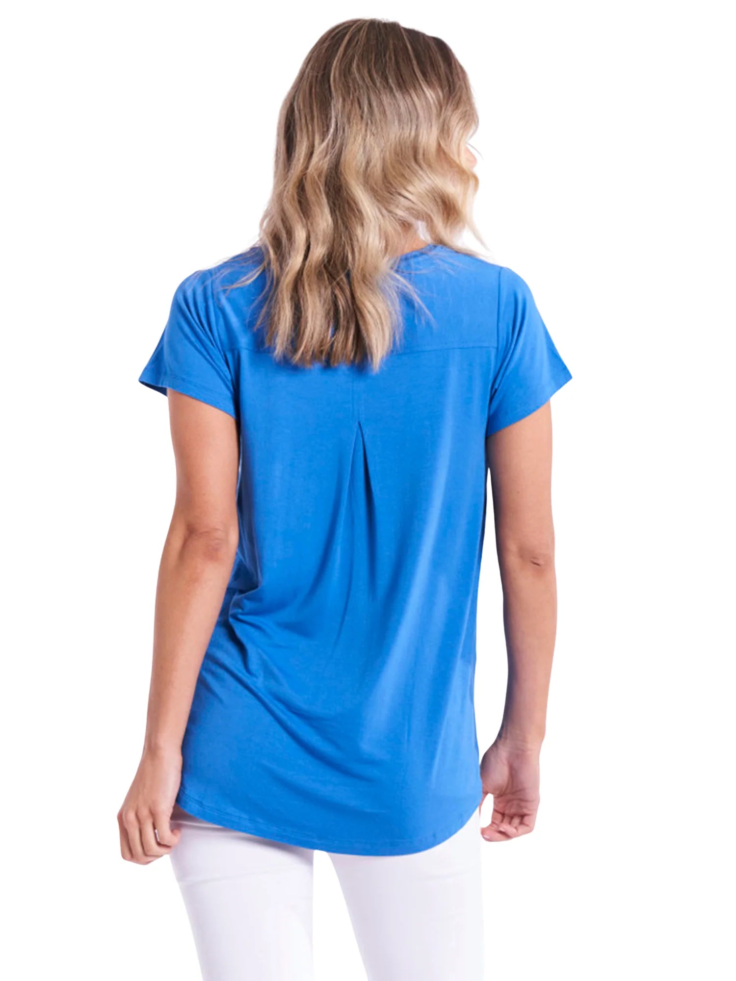 BETTY BASICS MATILDA TEE - SAPPHIRE - WAS $44.99...NOW